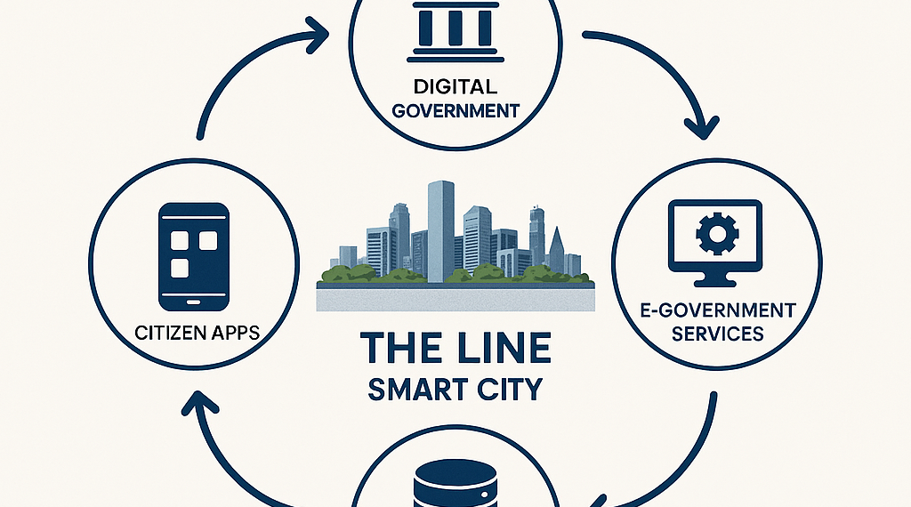 Digital Government & Smart Services in The Line: Building the Future of Urban Citizenship in Saudi Arabia