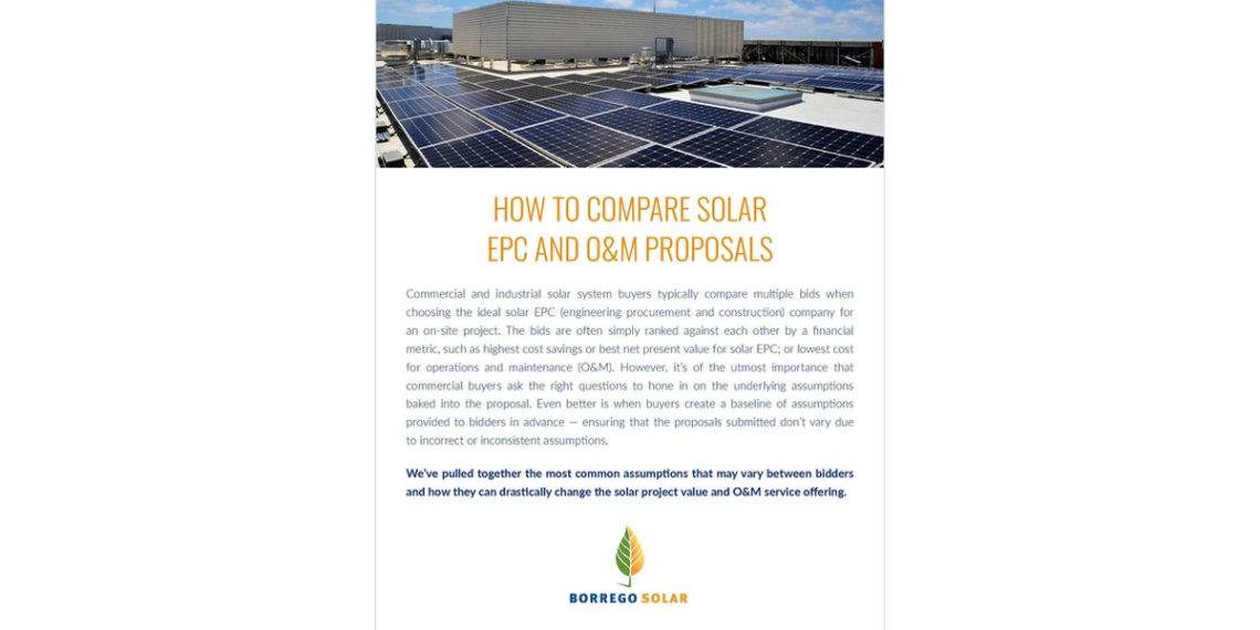 How To Compare Solar EPC and O&M Proposals
