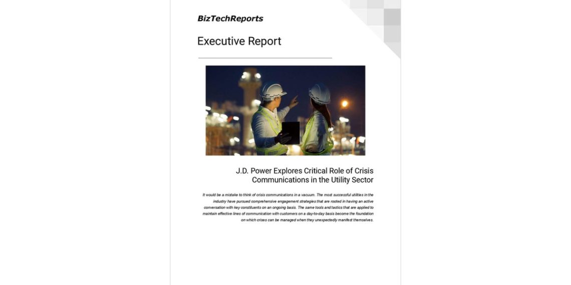 J.D. Power Explores Critical Role of Crisis  Communications in the Utility Sector