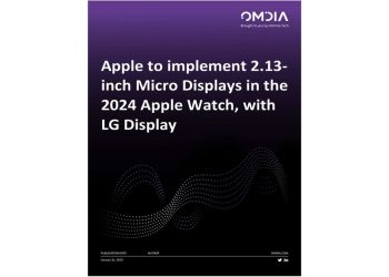 The 2024 Apple Watch, with LG Display