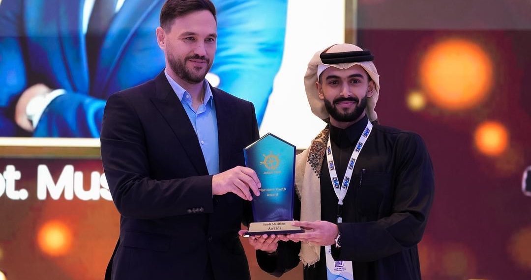Captain Mustafa Nejem Receives Maritime Youth Award at Saudi Maritime Awards Night 2026