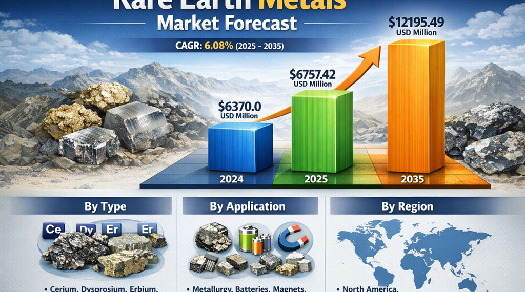 The Backbone of the Green Revolution: Inside the Global Rare Earth Metal Market and Its Race Toward USD 12.19 Billion by 2035
